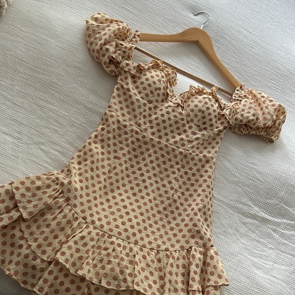 Saints and secrets off shoulder dress
